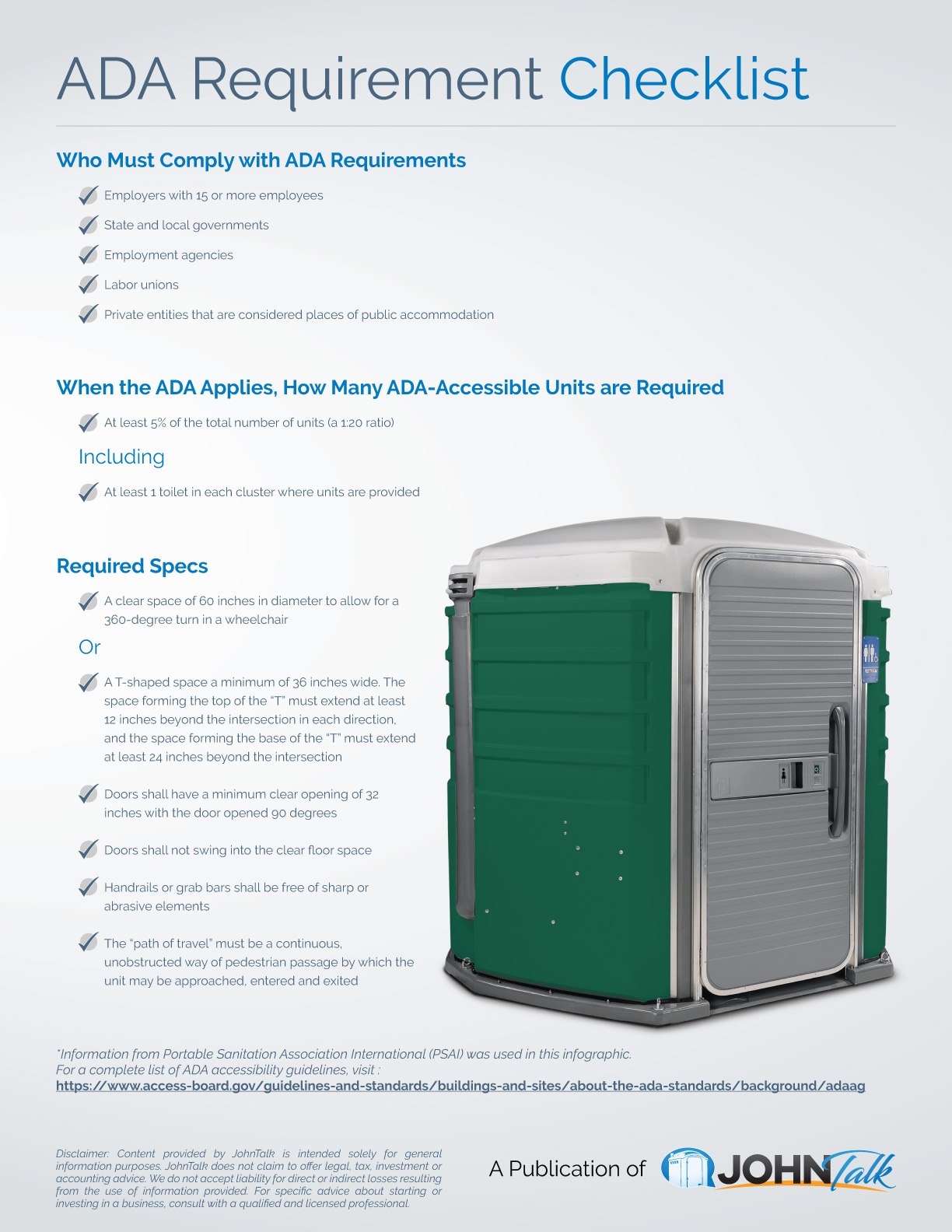 ADA Requirement Checklist