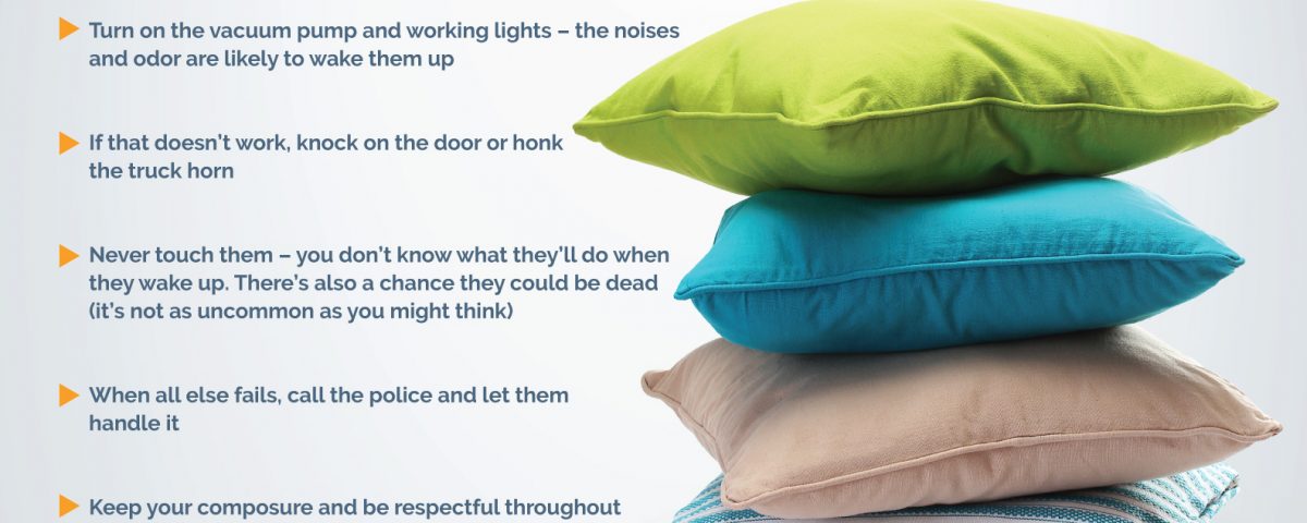 What to Do if Someone is Sleeping or Passed Out in One of Your Portable Restrooms
