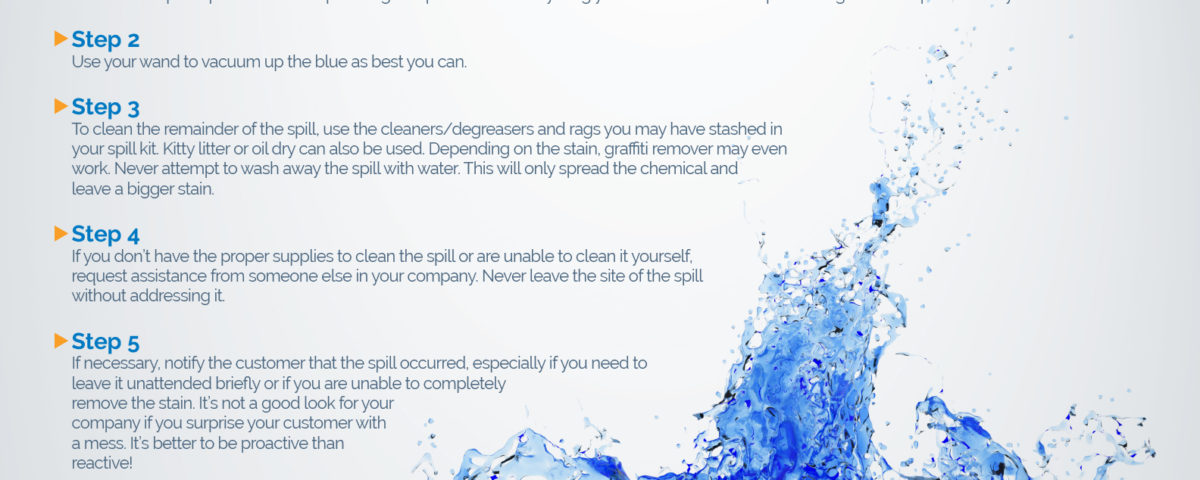 Spilled Blue Here's What To Do