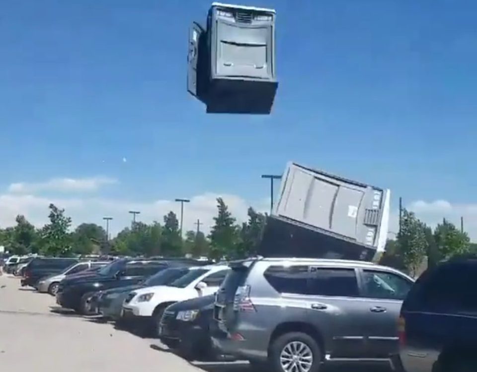 It's a Bird, It's a Plane, It's a... Porta-Potty