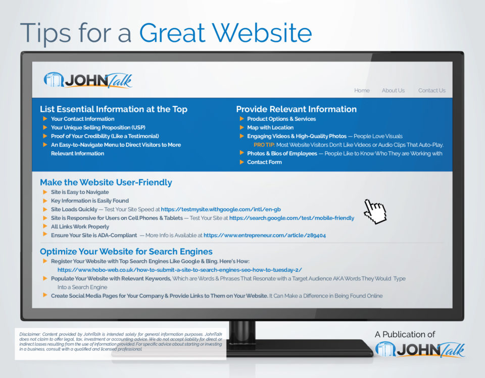 Tips for a Great Website