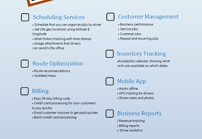 Software Checklist