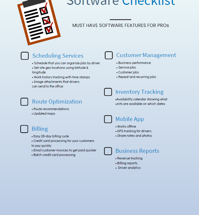 Software Checklist