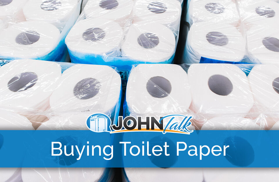 Packs of toilet paper in shrink wrap packaging