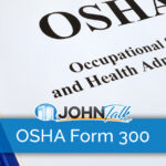 A closeup of a document that says "OSHA Occupational Safety and Health Administration